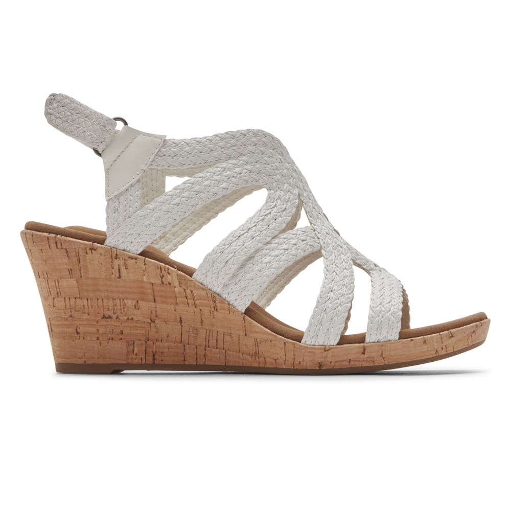 Rockport white sandals on sale